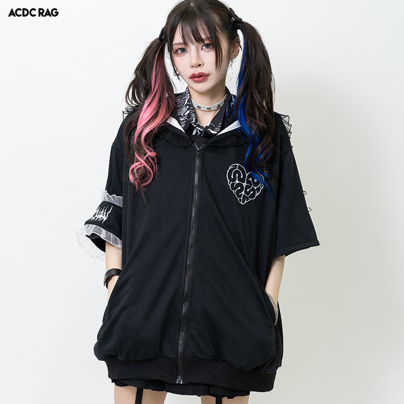 【CPGN STUDIO】24SS★ Emotional Angel Pigment Short Sleeve T Brain Drain Girl Sailor Jacket Short Sleeves – ACDC RAG