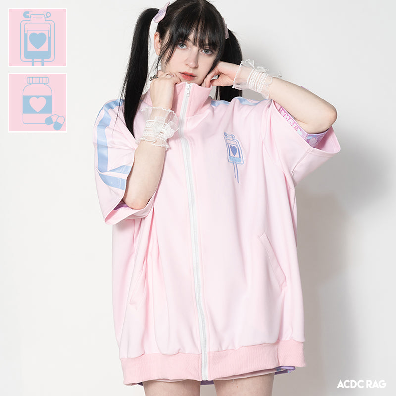 ACDCRAG ジャージ 薬瓶 上下セット‪‪❤︎‬ 輸血/薬瓶 ジャージジャケット P.PI/P.BL – ACDC RAG