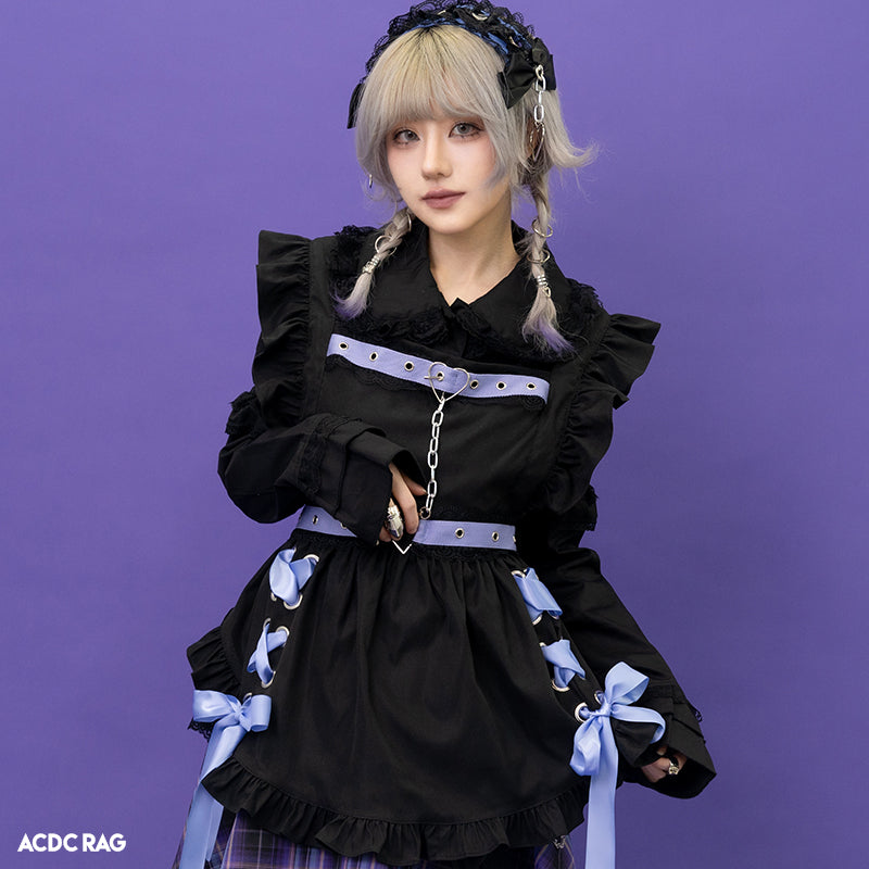 LOVE PUNK APRON PURPLE – ACDC RAG