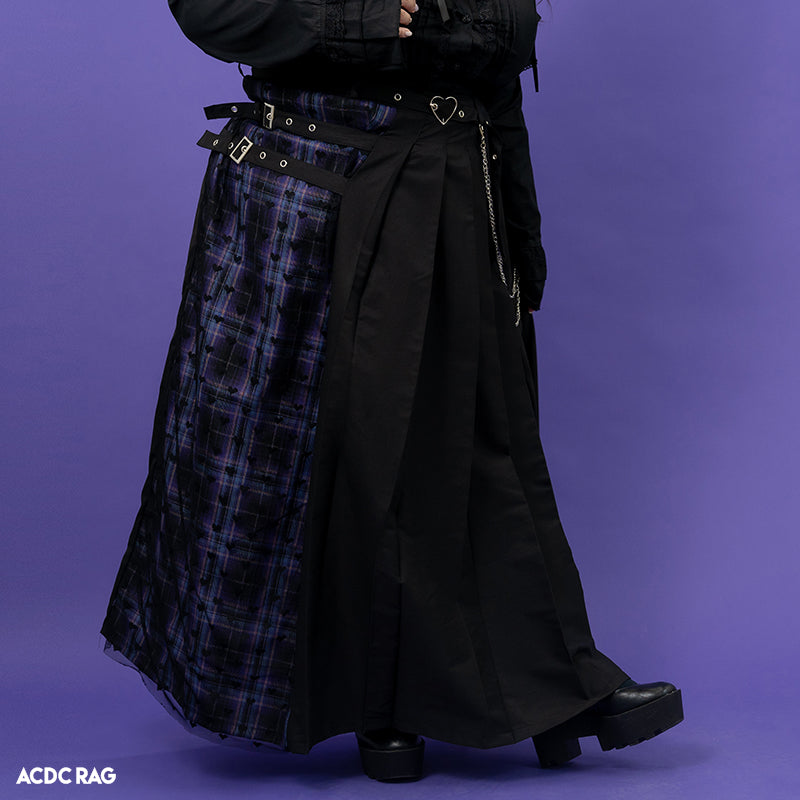 LOVE PUNK LONG SKIRT PLUS SIZE PURPLE – ACDC RAG