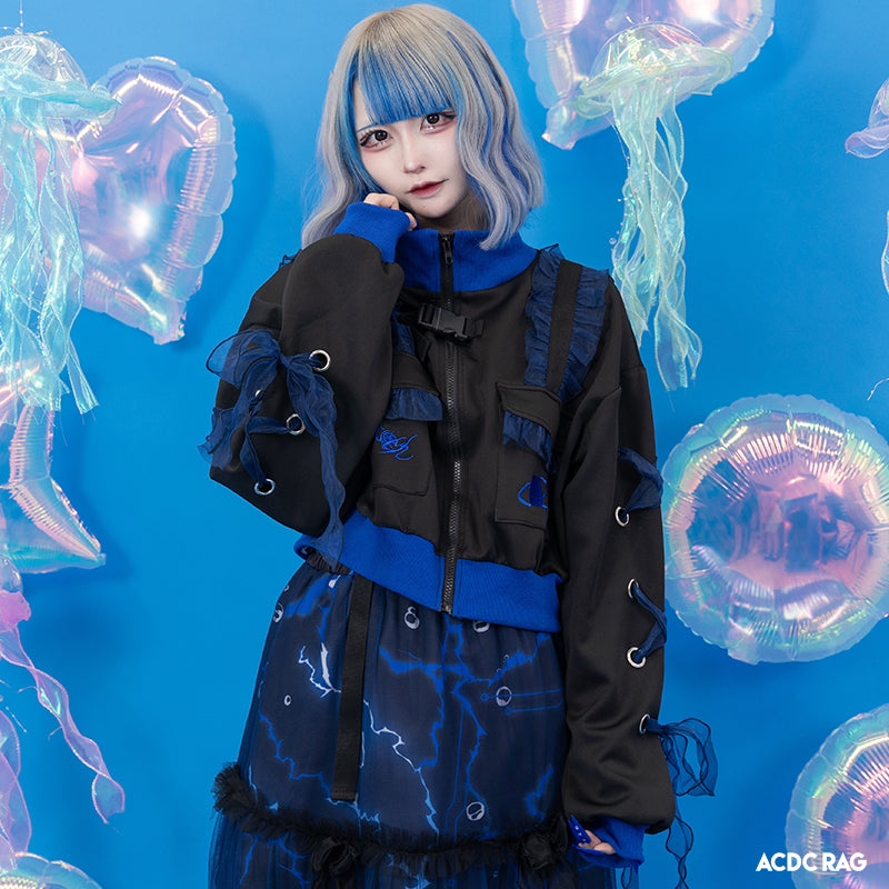 Cyber Octopus Cropped Jacket – ACDC RAG - Main Image