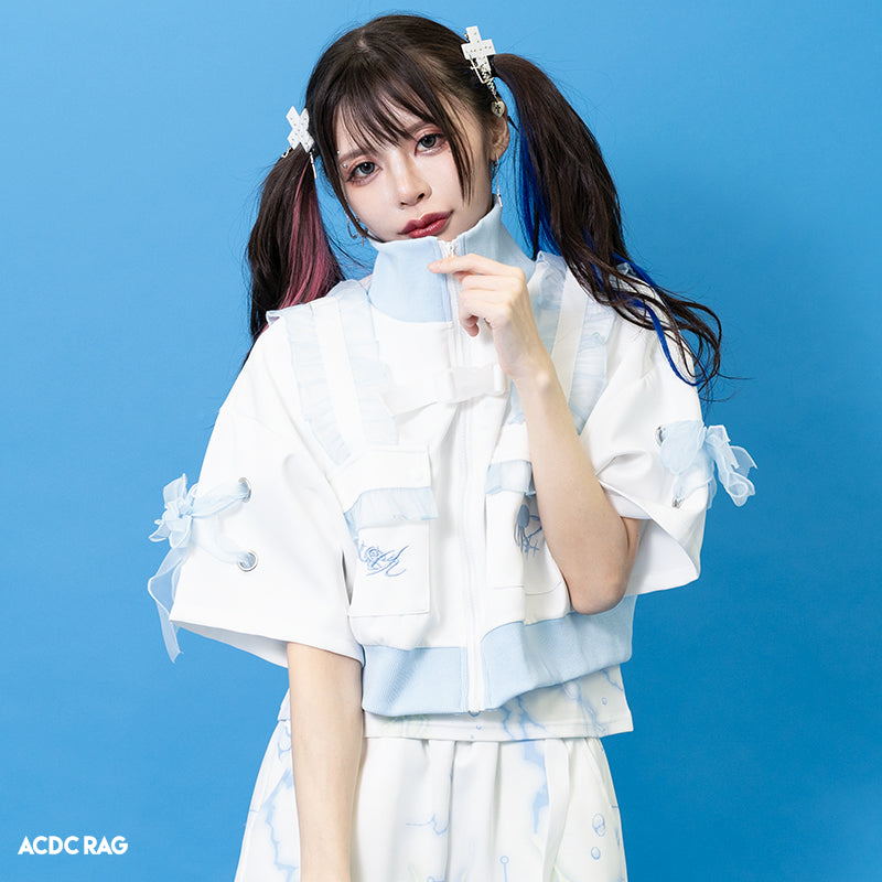 CYBER JELLYFISH CROPPED JACKET Short Sleeves – ACDC RAG