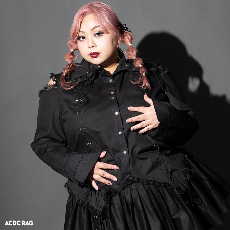 2-Lapel Shirt Plus Size ACDC RAG 2-Lapel Shirt Plus Size ACDC RAG