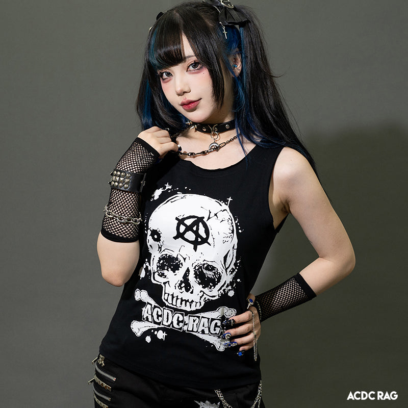 DISTRESSED TANK - BLACK – R13