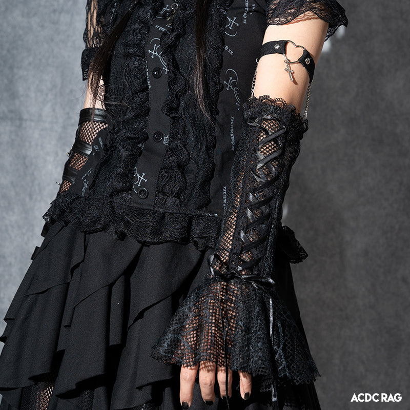 Dark Abyss Lace Arm Covers ACDC RAG Dark Abyss Lace Arm Covers ACDC RAG