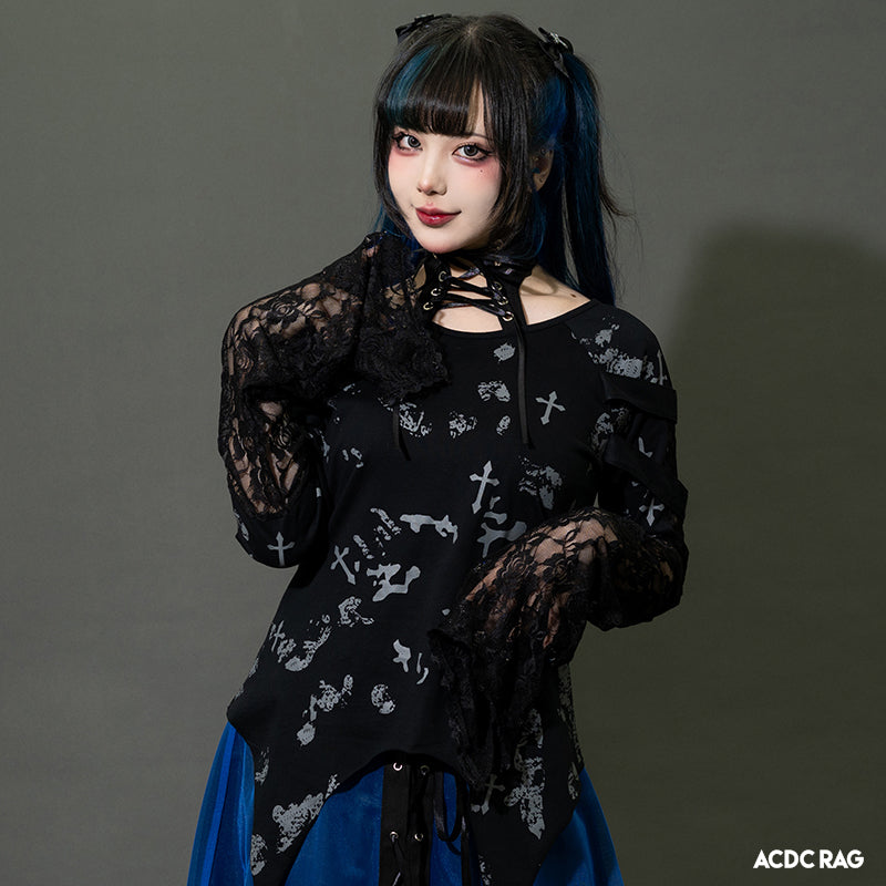 超爆安 Halter RAG ACDC – Tee Sleeve Long トップス