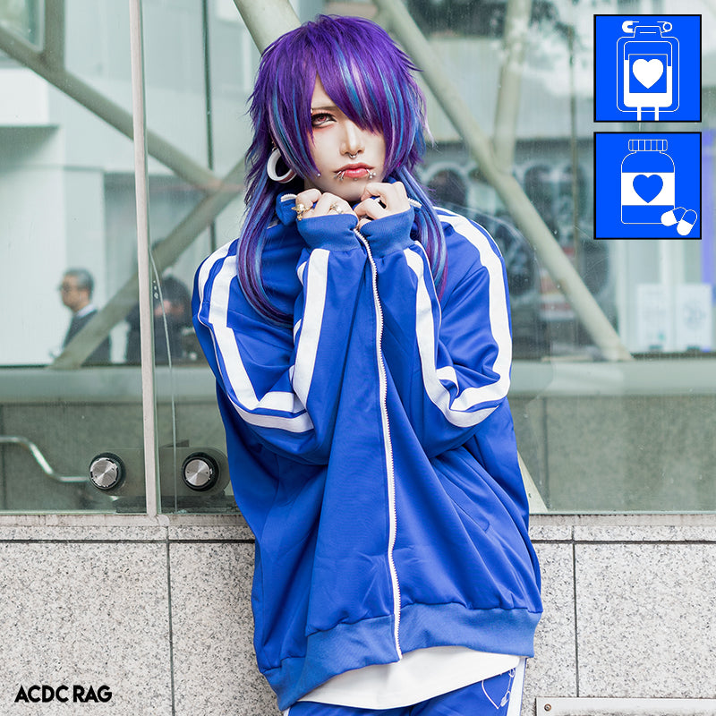 I read an image to a gallery viewer, Blood Pack/Pill Bottle Jersey Jacket Navy (Men Ver.)