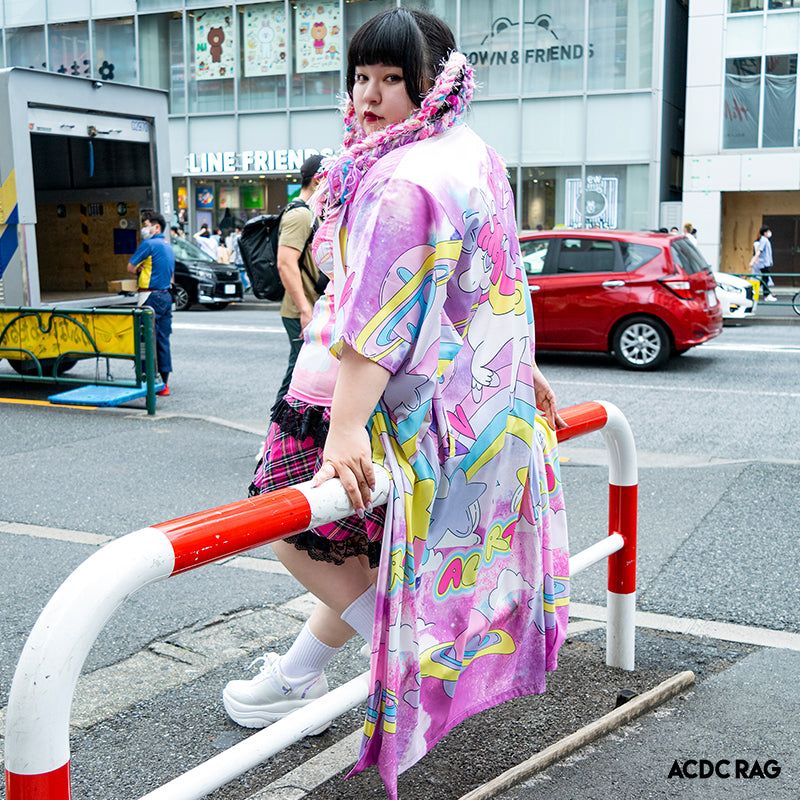 I read an image to a gallery viewer, Kira Kira Unicorn Kimono (Plus Size Ver.)