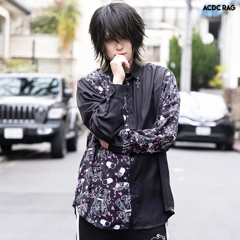 BUFFALOBOBS crystau 紫 スーツ メンズ ブラック 黒 BUFFALOBOBS crystau 紫 スーツ メンズ ブラック 黒 BUFFALO