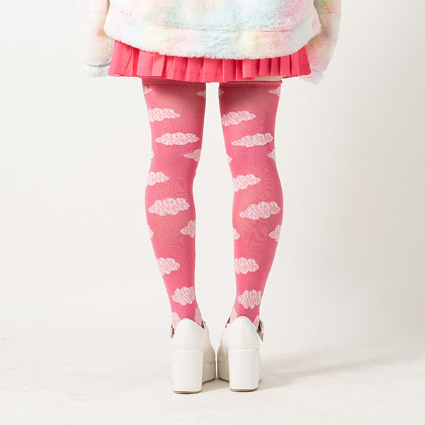 I read an image to a gallery viewer, Cloud Knee-High Socks