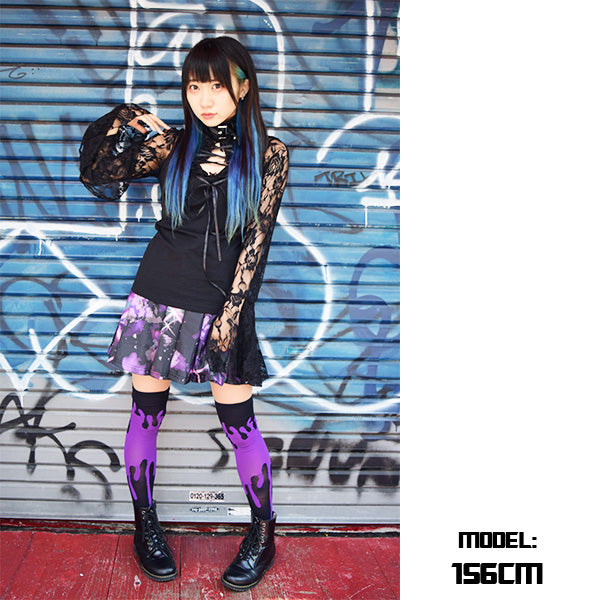 I read an image to a gallery viewer, Space Flared Skirt