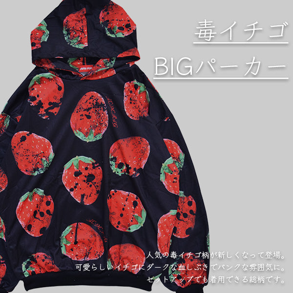 画像をギャラリービューアに読み込む, イチゴ BIGパーカー