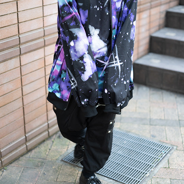 I read an image to a gallery viewer, Space ZIP BIG Hoodie
