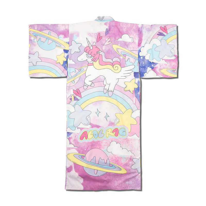 I read an image to a gallery viewer, Kira Kira Unicorn Kimono (Plus Size Ver.)