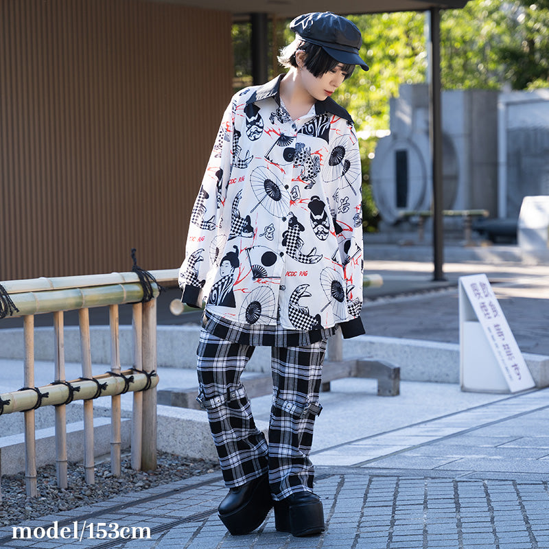 I read an image to a gallery viewer, Kabuki Shirt