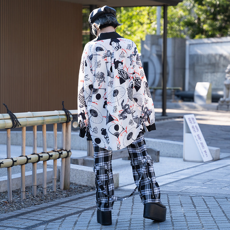 I read an image to a gallery viewer, Kabuki Shirt