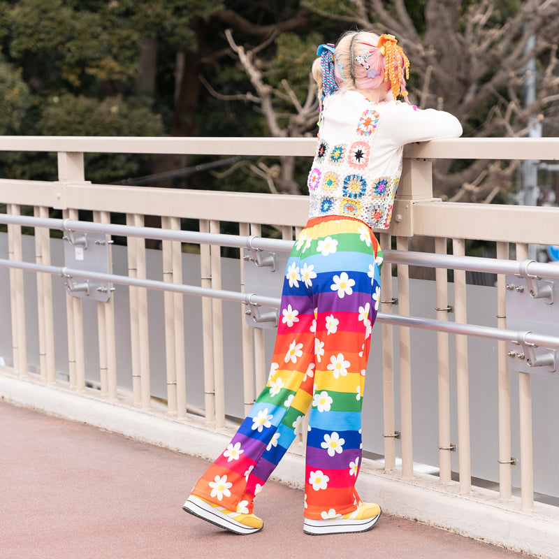 画像をギャラリービューアに読み込む, フラワー ロングパンツ