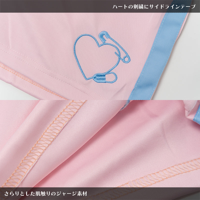 画像をギャラリービューアに読み込む, 安心 ジャージショートパンツ P.PI/P.BL