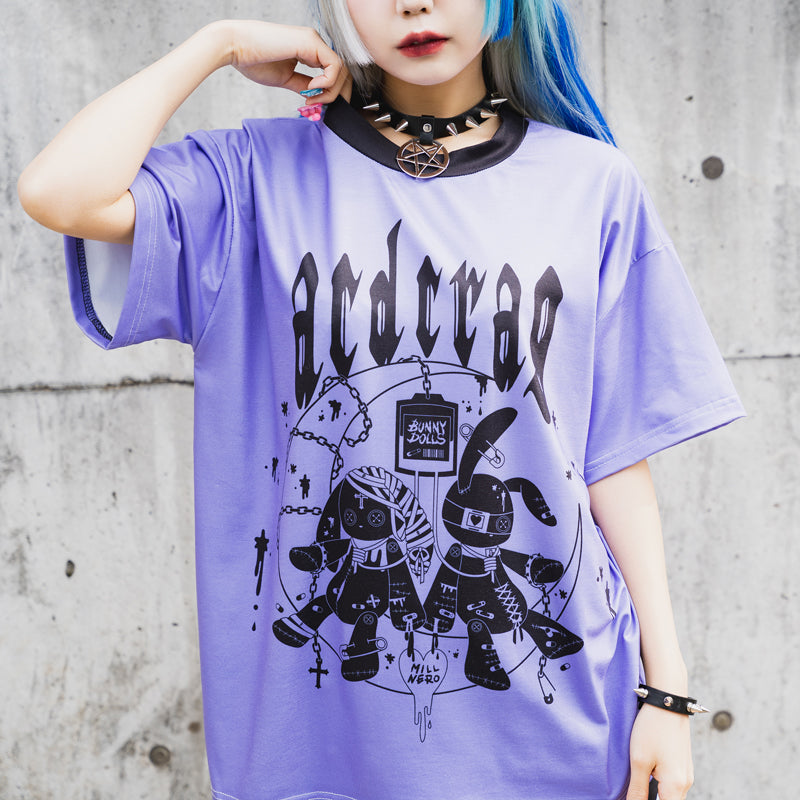 I read an image to a gallery viewer, Moon Bunny Dolls T-Shirt