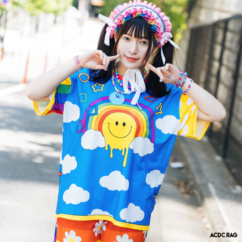 I read an image to a gallery viewer, Game Center Rainbow ☆ T-Shirt