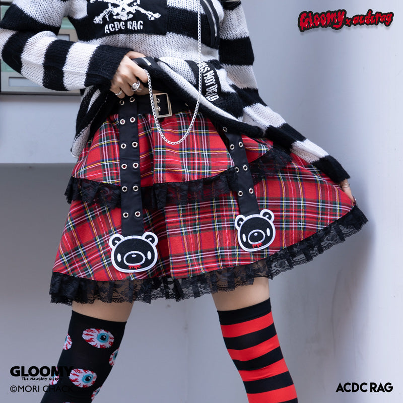I read an image to a gallery viewer, Dark Gloomy Belt Skirt