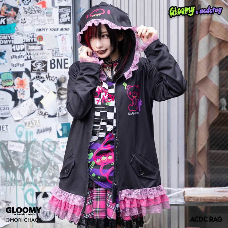 I read an image to a gallery viewer, Vivid Gloomy Bear Ear Hoodie