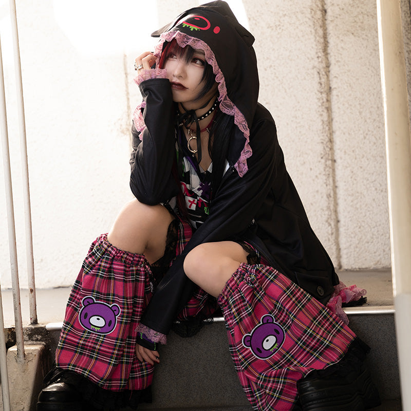 I read an image to a gallery viewer, Vivid Gloomy Bear Ear Hoodie