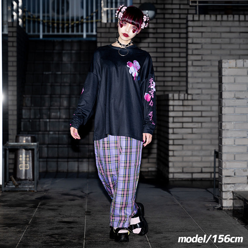 I read an image to a gallery viewer, 愛-Ai- BEAR Long-Sleeve T-Shirt