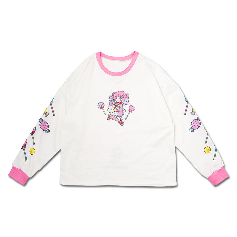 I read an image to a gallery viewer, Fuwa-chan Long-Sleeve Tee