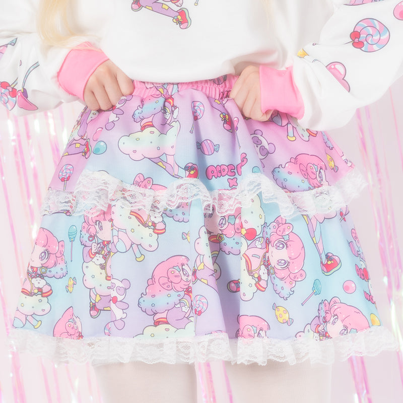 I read an image to a gallery viewer, Gradation Fuwa-chan Skirt