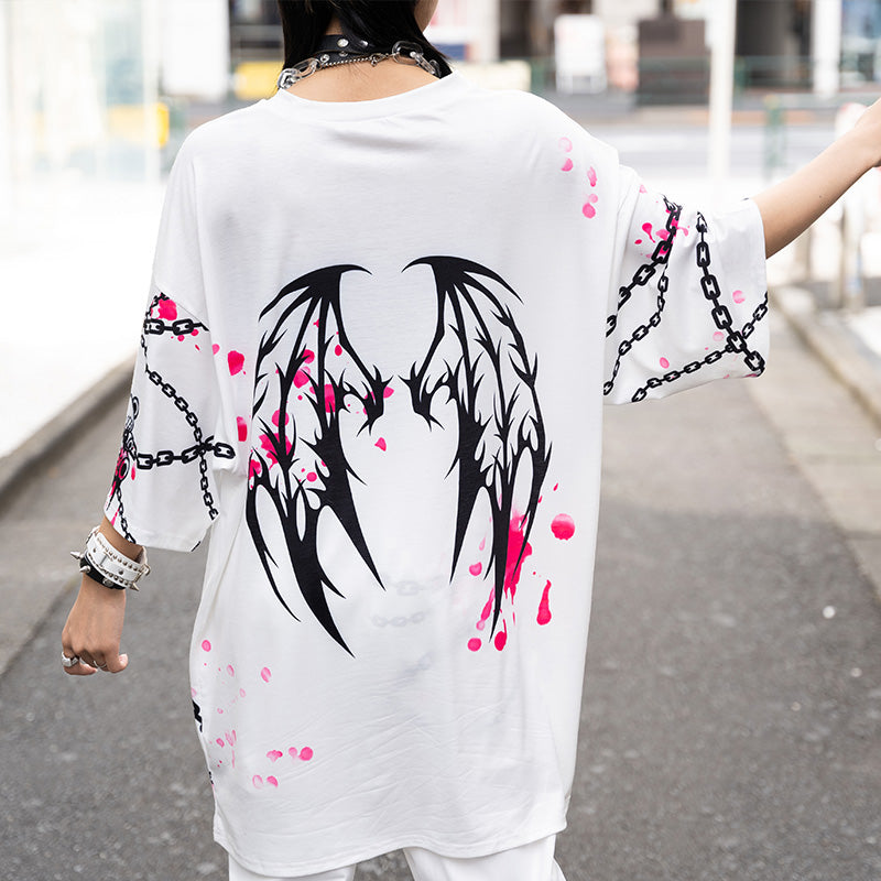 I read an image to a gallery viewer, 달콤한 (SWEET) My Pain Huge T-Shirt WH