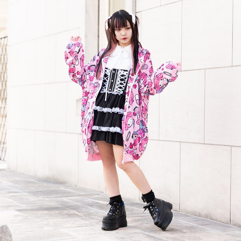 I read an image to a gallery viewer, My Melody Zip Hoodie *JAPAN SALE ONLY