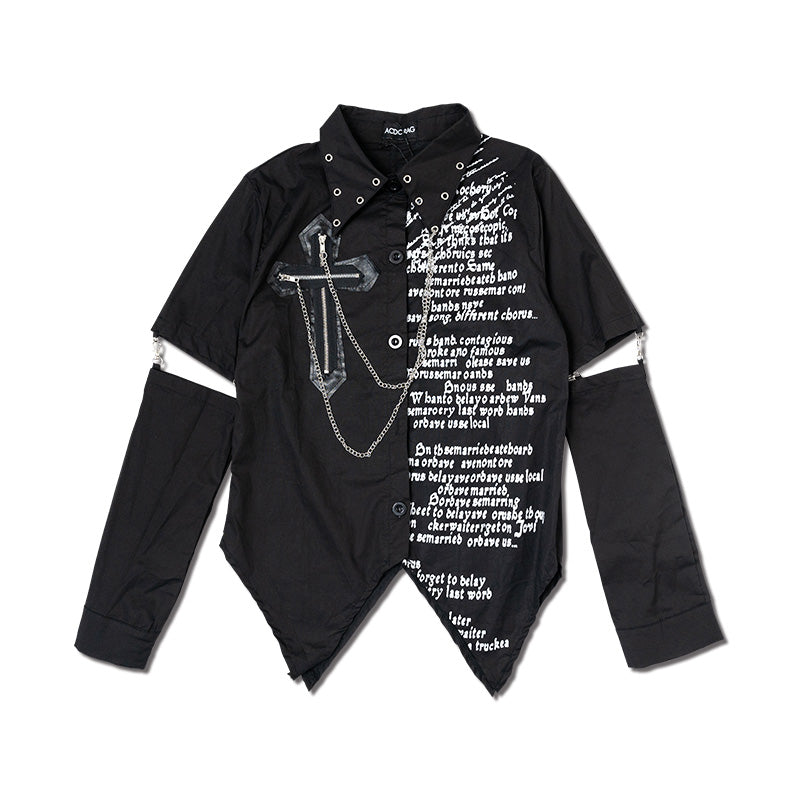 I read an image to a gallery viewer, Cross 2-Way Shirt