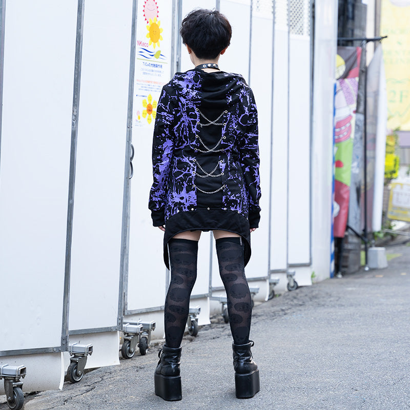 I read an image to a gallery viewer, Shoulder Zip Hoodie