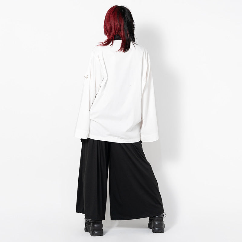 I read an image to a gallery viewer, Collar-Ring Big Shirt