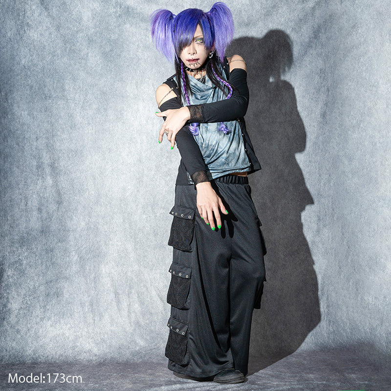 Dark Abyss Drape Cut-and-Sew Tee (Men Ver.)