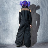 Dark Abyss Drape Cut-and-Sew Tee (Men Ver.)