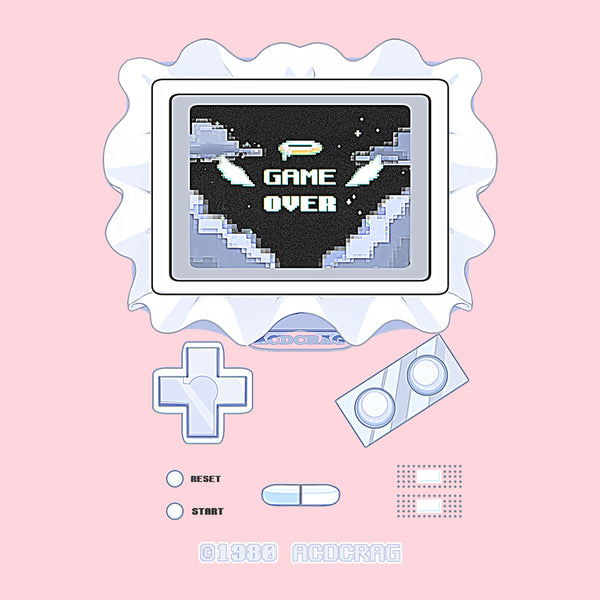 GAME OVER ハーフパンツ ピンク