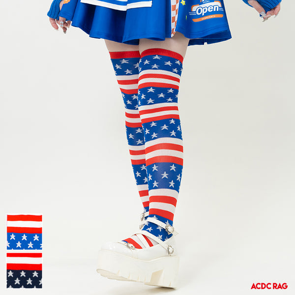 USA Border Knee-High Socks