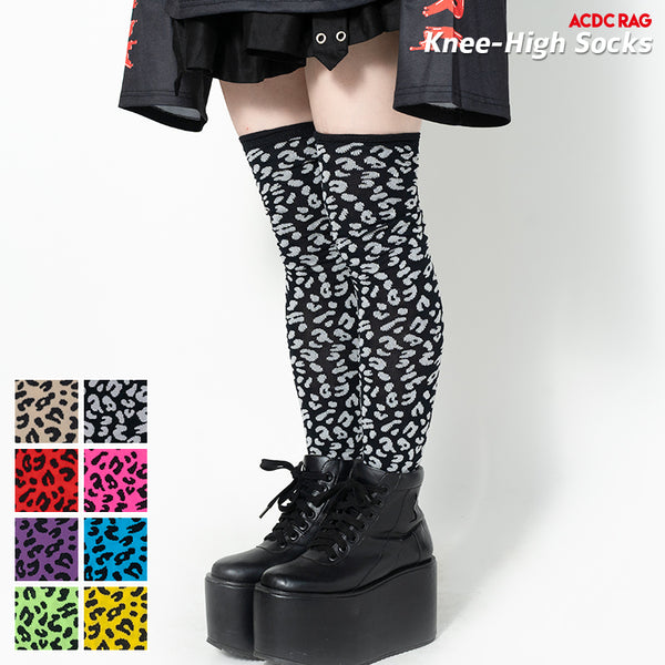 Leopard Knee-High Socks