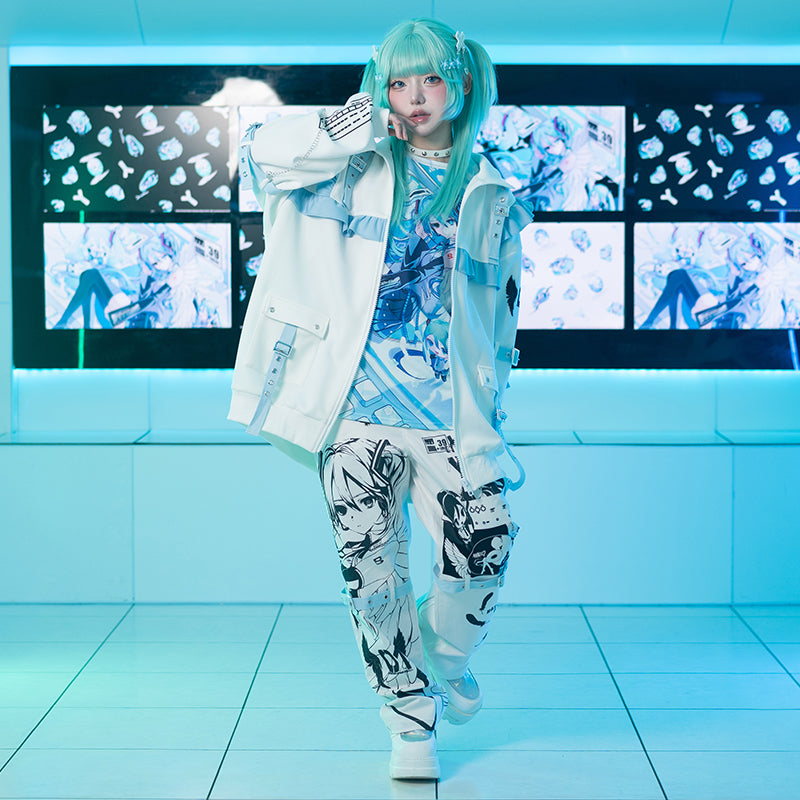 ACDCRAG 初音ミク ジャージジャケット WHITE/PASTEL BLUE ACDCRAG 初音ミク ジャージジャケット WHITE/PASTEL BLUE - メルカリ