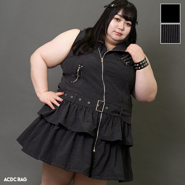 PUNKS ZIP DRESS PLUS SIZE