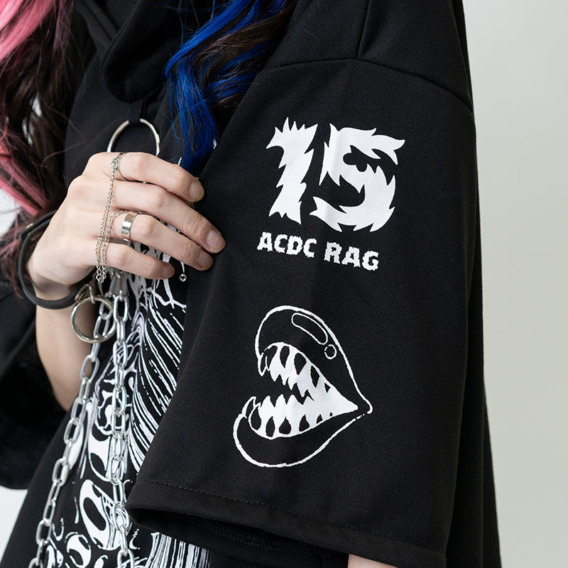 Brain Drain Girl Hoodie Short Sleeves – ACDC RAG