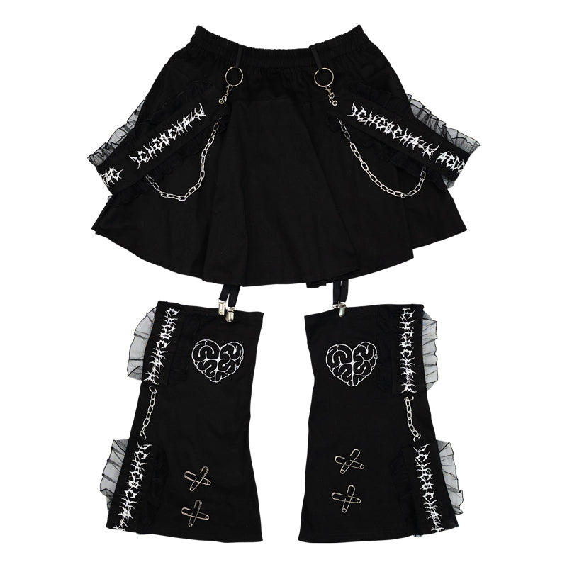 Plus size BRAIN DRAIN GIRL SKIRT WITH PANTLEGS – ACDC RAG