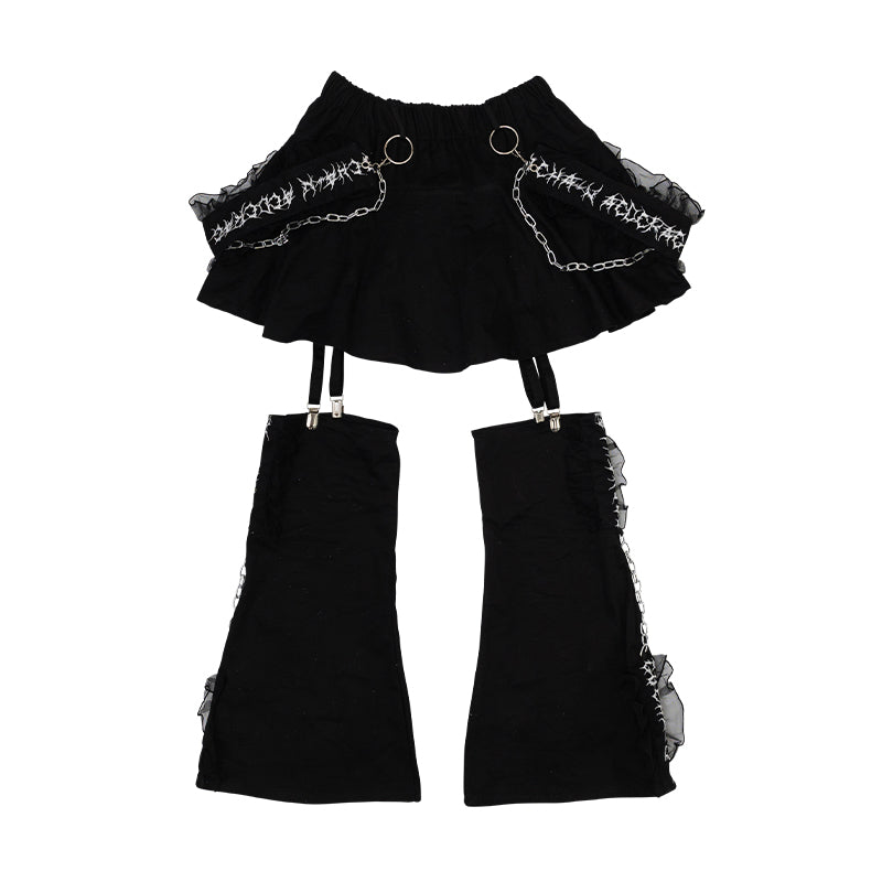 Brain Drain Girl SKIRT WITH PANTLEGS