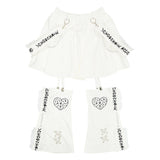 [Plus size] RIBCAGE ANGEL SKIRT WITH PANTLEGS