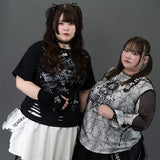 [Plus size] RIBCAGE ANGEL SKIRT WITH PANTLEGS