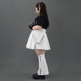 [Plus size] RIBCAGE ANGEL SKIRT WITH PANTLEGS