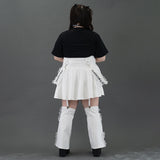 [Plus size] RIBCAGE ANGEL SKIRT WITH PANTLEGS