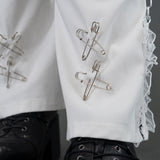 [Plus size] RIBCAGE ANGEL SKIRT WITH PANTLEGS